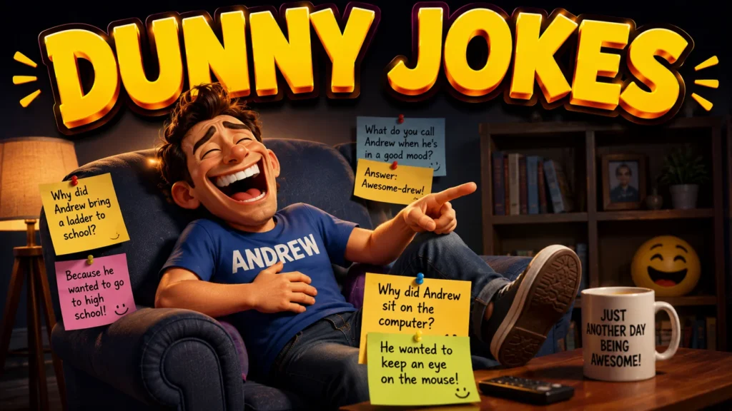 Andrew jokes